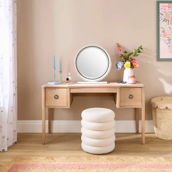 Darlington 2 Drawer Dressing Table - Natural Wash, Solid Birch product