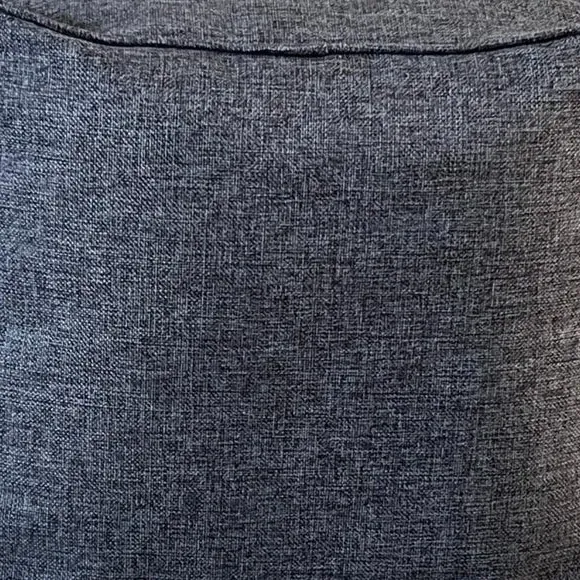 Cube Pouffe with Removable Cover - Dark Grey alternate view