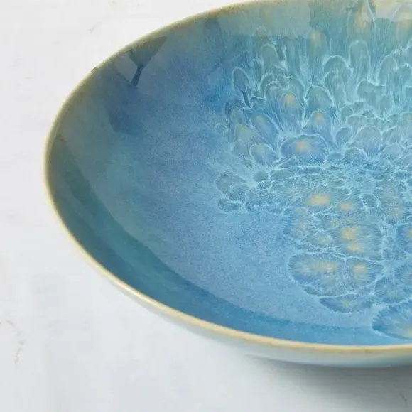 Pasta Bowl Reactive Glaze - Blue, Stoneware alternate view