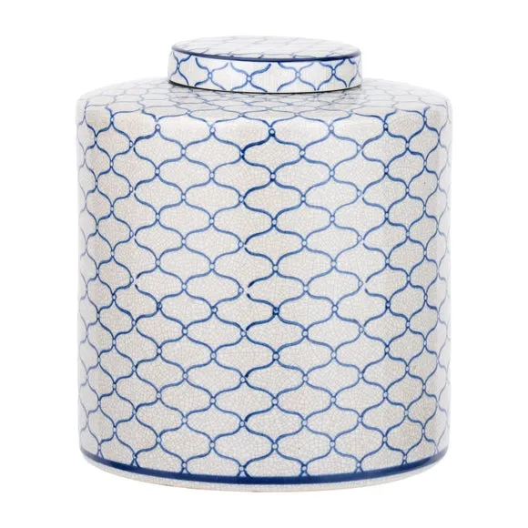Ceramic Ginger Jar with Lid - White, Ceramic alternate view