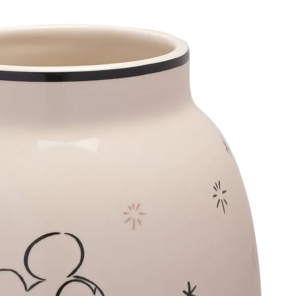 Mickey Mouse Vase with Gold Foil - White alternate view