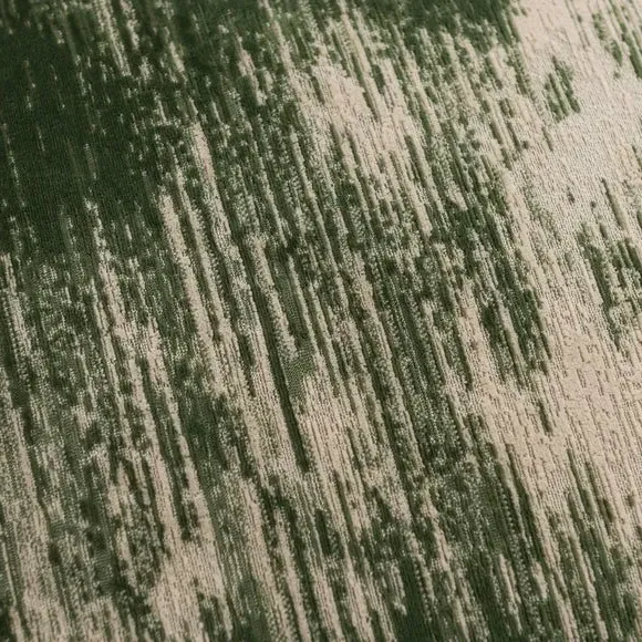 Distressed Cut Velvet Square Cushion - Forest Green alternate view