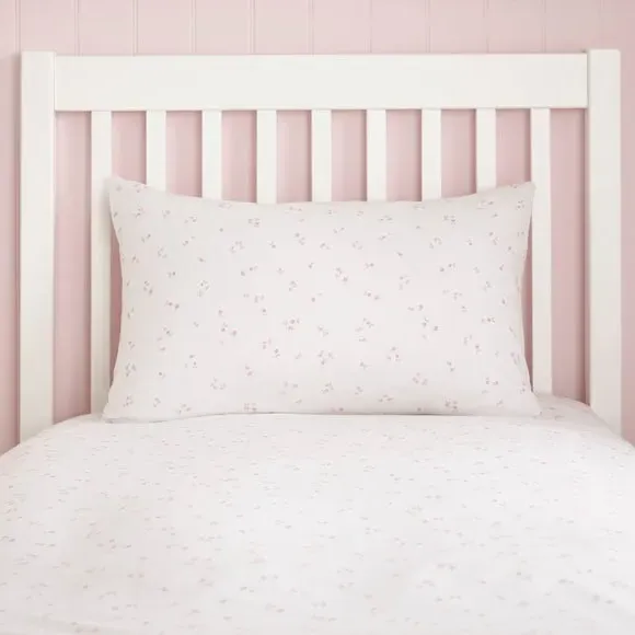 Ditsy Daydreams Duvet Cover and Pillowcase Set - Pale Pink, Organic Cotton alternate view