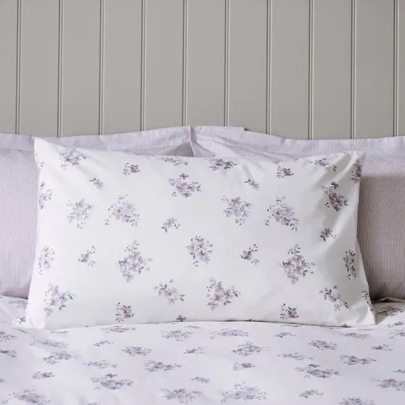 Hailey Ditsy Duvet Cover Set with Pillowcase - Mauve alternate view