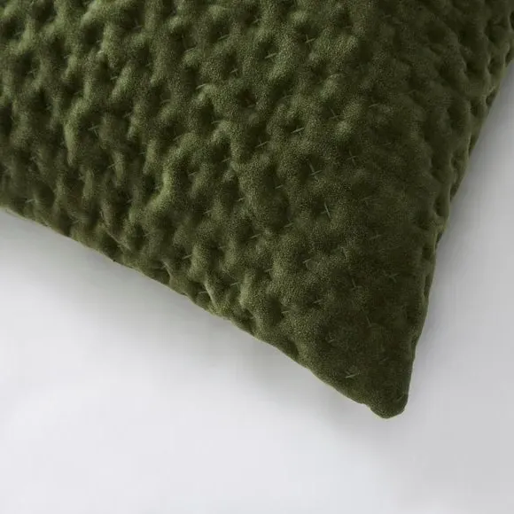 Standard Pillowcase with Zipper - Green, Cotton alternate view