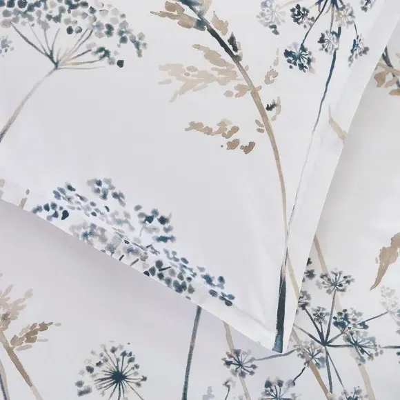 Dorma Purity Meadow Oxford Pillowcase Pair - Natural, Cotton alternate view