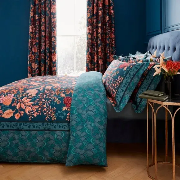 Duvet Cover Set with Pillowcases - Cotton Sateen by Dunelm, image 4