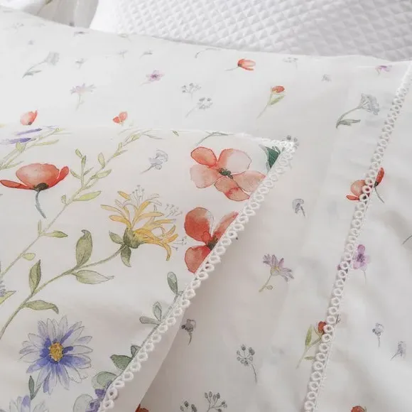 Wildflower Standard Pillowcase - Multicolor, Cotton alternate view