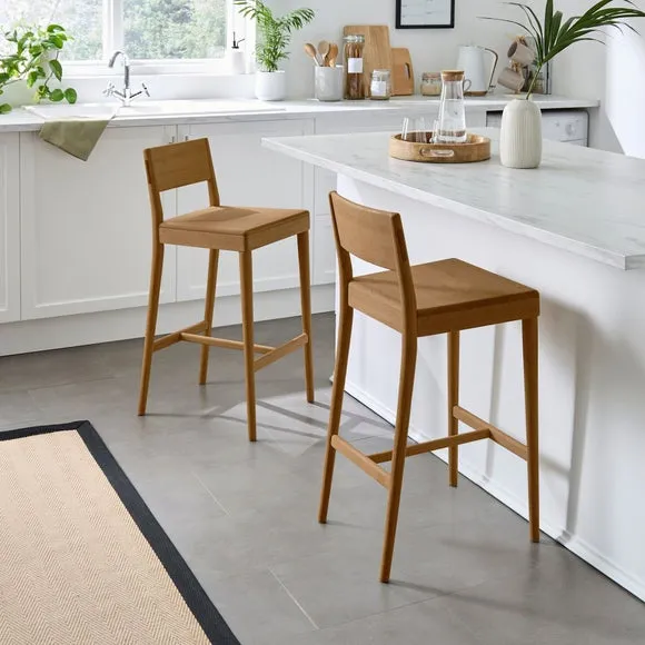 Dorothea Barstool - Dark Stained Oak alternate view