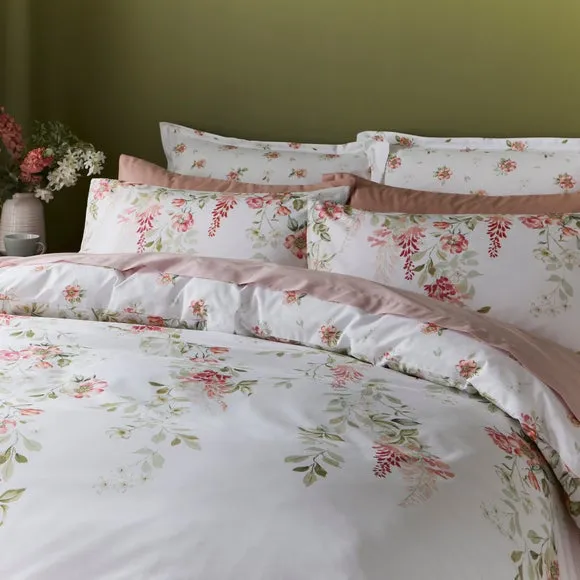 Wisteria Trail Duvet Cover & Pillowcase Set - Pink, Polycotton alternate view