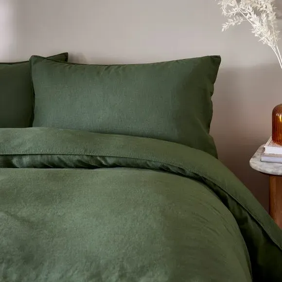 Duvet Cover Set with Pillowcase - Pine Green alternate view