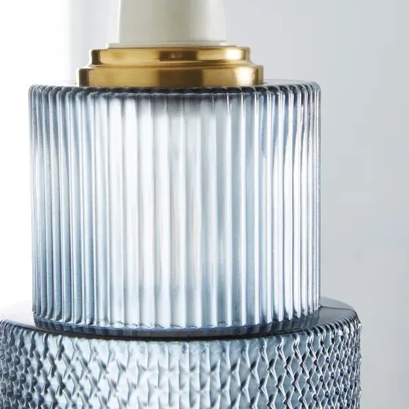 Elena Easy Fit Pendant Shade - Navy, Frosted Glass by Dunelm, image 4