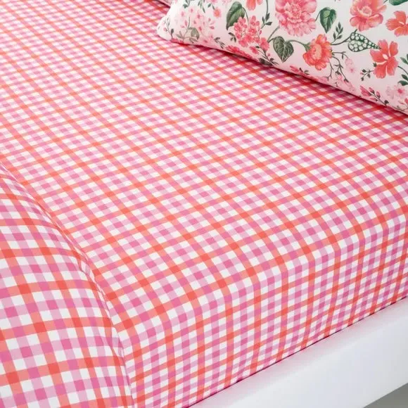 Eden Floral Fitted Sheet - Pink, Polycotton product