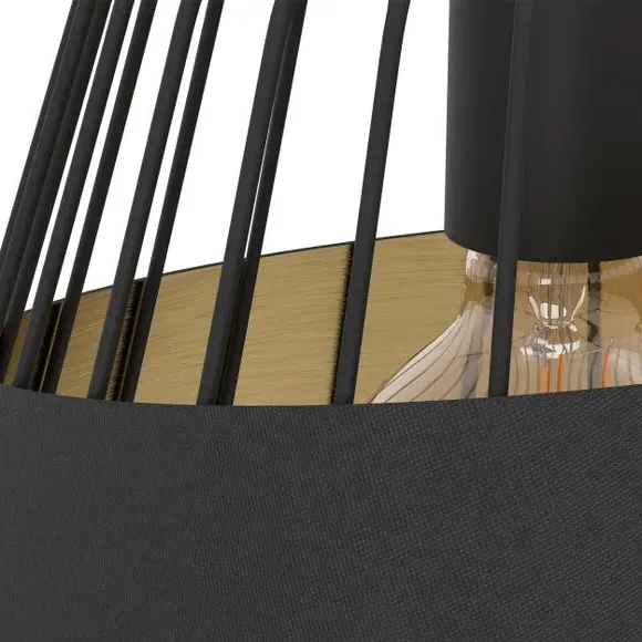 Austell Wireframe Pendant Light - Black, Metal alternate view