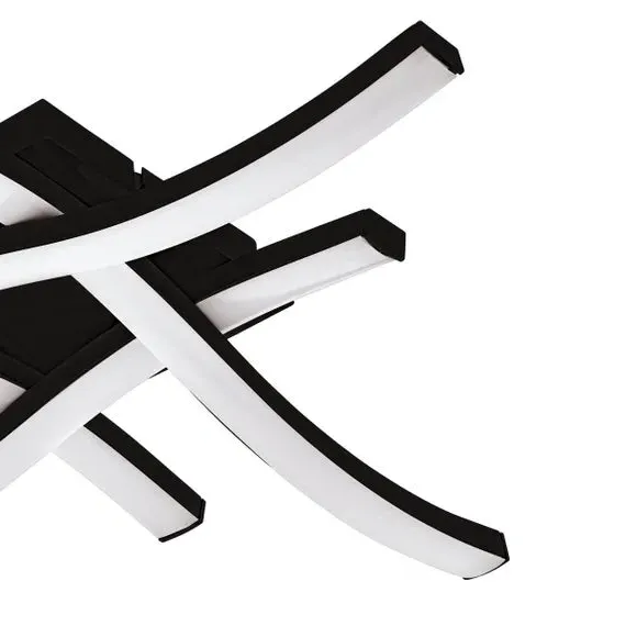 Cabezas E Large Flush Wall & Ceiling Light - Black, Steel alternate view