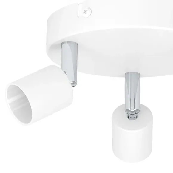 Stecci-E 3-Light Semi Flush Spotlight - White, Steel alternate view