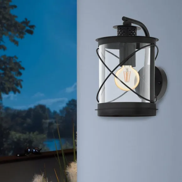 Hilburn Outdoor Wall Light - Black, Steel alternate view