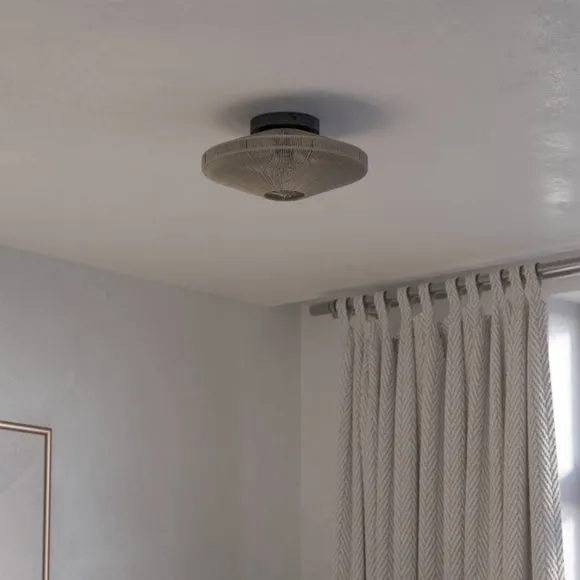 Midsumer Flush Ceiling Light - Black alternate view