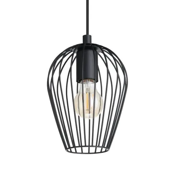 Newtown 3-Light Adjustable Diner Ceiling Light - Black, Metal alternate view