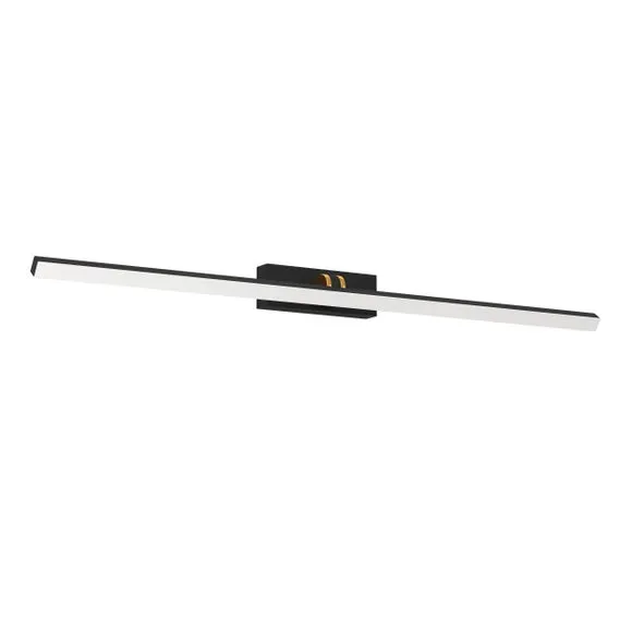 Verdello LED Mirror Bathroom Ceiling Light - Black by Dunelm, image 3