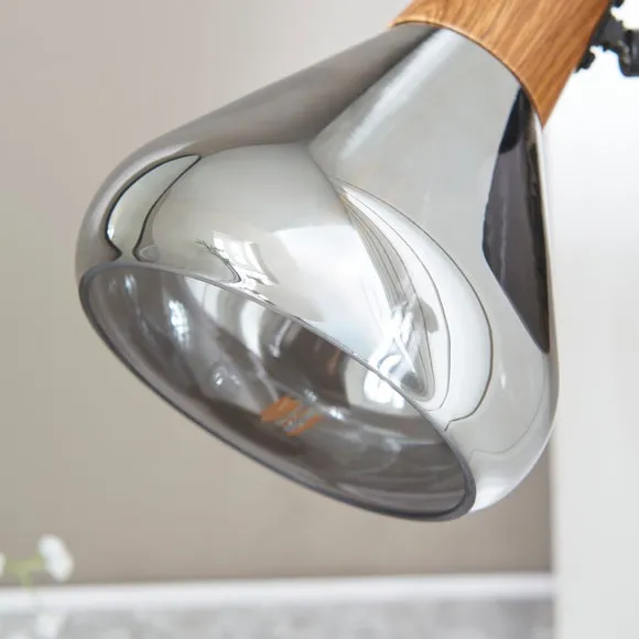 Wolston Adjustable Wall Light - Smoke alternate view