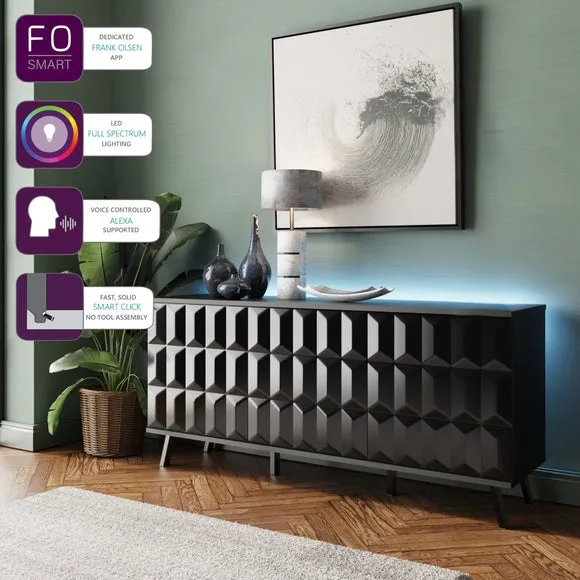 Elevate SMART LED Sideboard - Black alternate view