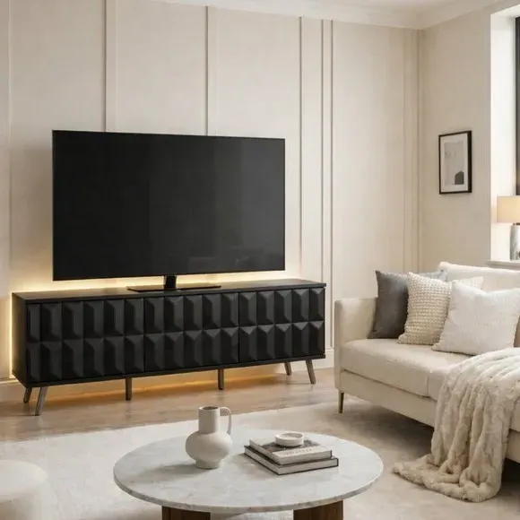 Elevate Smart LED TV Unit with App Control - Black alternate view
