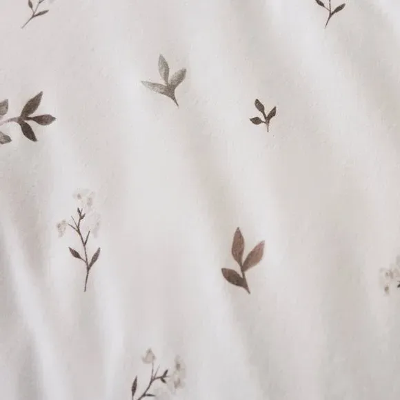 Elise Floral Duvet Cover & Pillowcase Set - Natural, Brushed Cotton alternate view