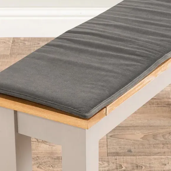 Eliza Bench Pad - Steeple Grey, Recycled Polyester