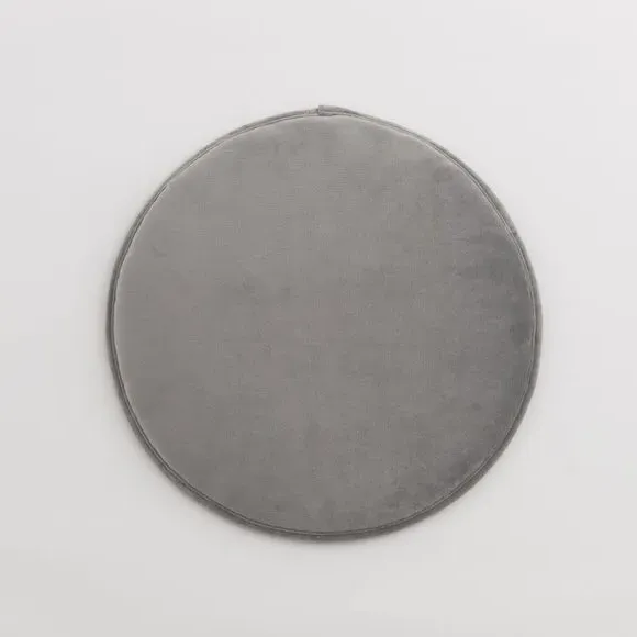 Eliza Round Seat Pad - Steeple Grey, Recycled Polyester alternate view