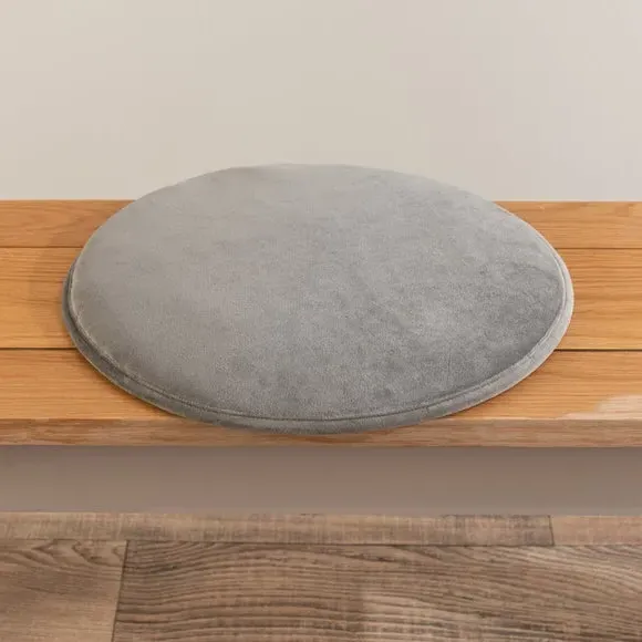 Eliza Round Seat Pad - Steeple Grey, Recycled Polyester product