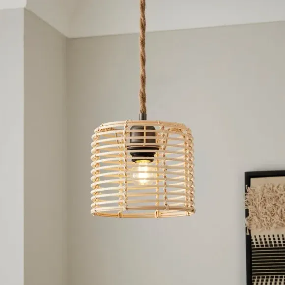Emil Rattan Easy Fit Pendant Shade - Natural product