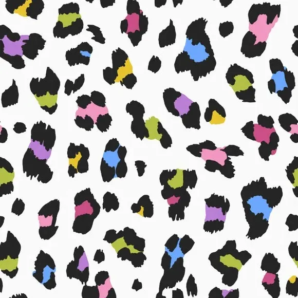 Animal Print Wallpaper - Multicolor, Removable alternate view