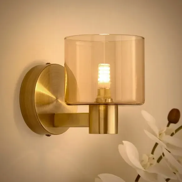 Erin Glass Wall Light - Gold alternate view