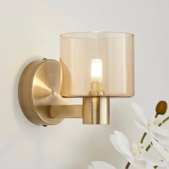 Erin Glass Wall Light - Gold product