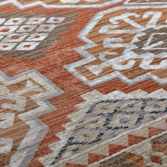 Esin Kilim-Inspired Runner with Fringe - Natural alternate view