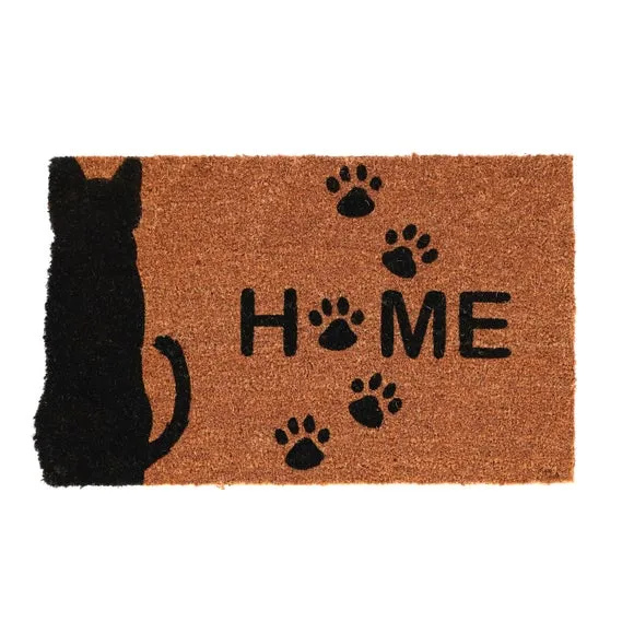 Cat Home Doormat - Brown, Coir alternate view