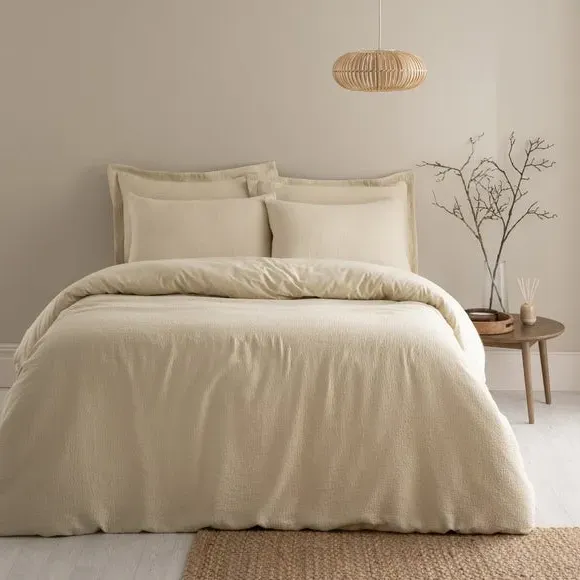 Everlee Duvet Cover and Pillowcase Set - Parchment, Cotton alternate view