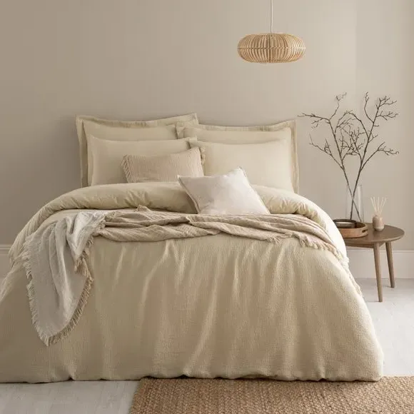 Everlee Duvet Cover and Pillowcase Set - Parchment, Cotton product