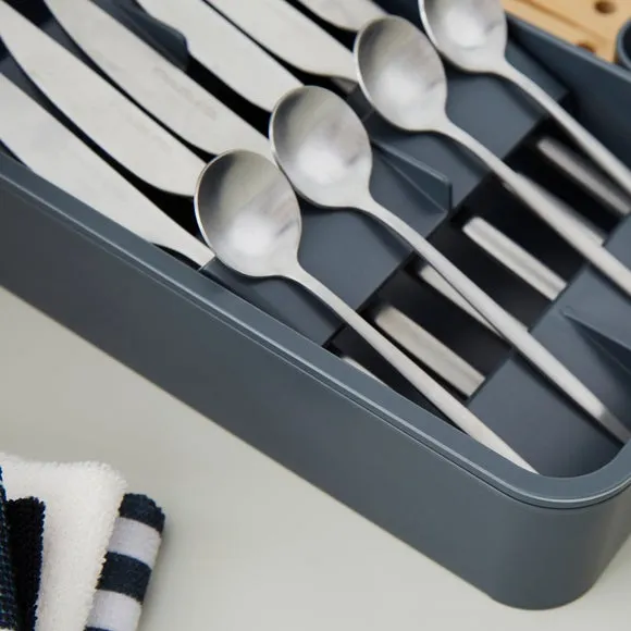 Extendable Drawer Organizer with Storage - Black alternate view