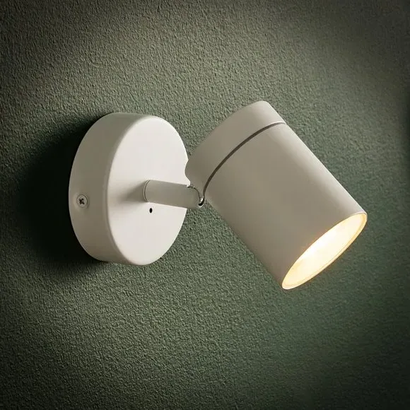 Falco Industrial Bathroom Wall Light - White alternate view