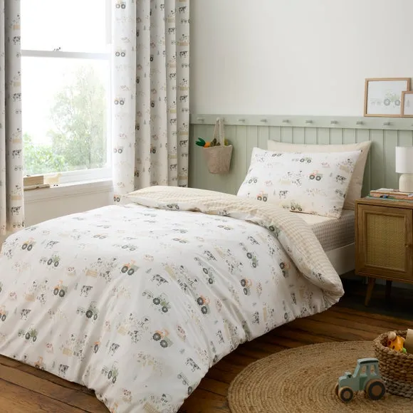 Farmyard Friends Quilt Cover & Pillowcase Set - Multicolor, Cotton product