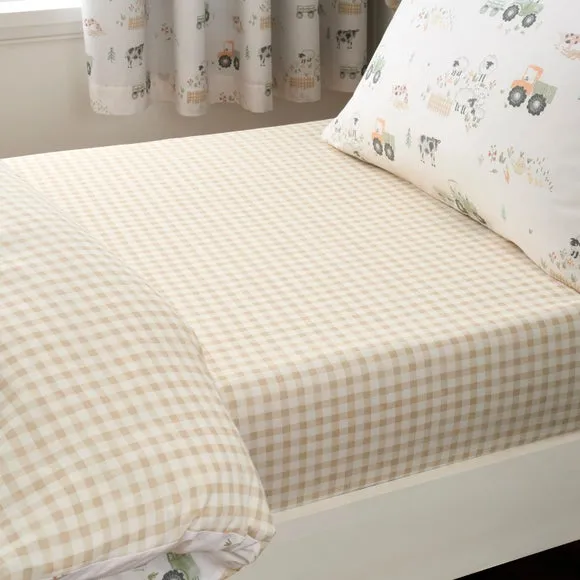 Farmyard Friends Set of 2 Fitted Sheets - Cotton alternate view