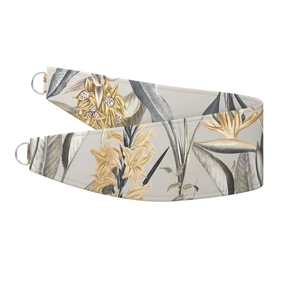 Fire Retardant Curtain Tieback - Ochre, Fabric alternate view
