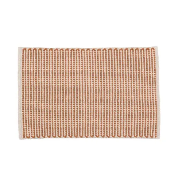 Flat Weave Bath Mat - Clay, Cotton by Dunelm, image 3
