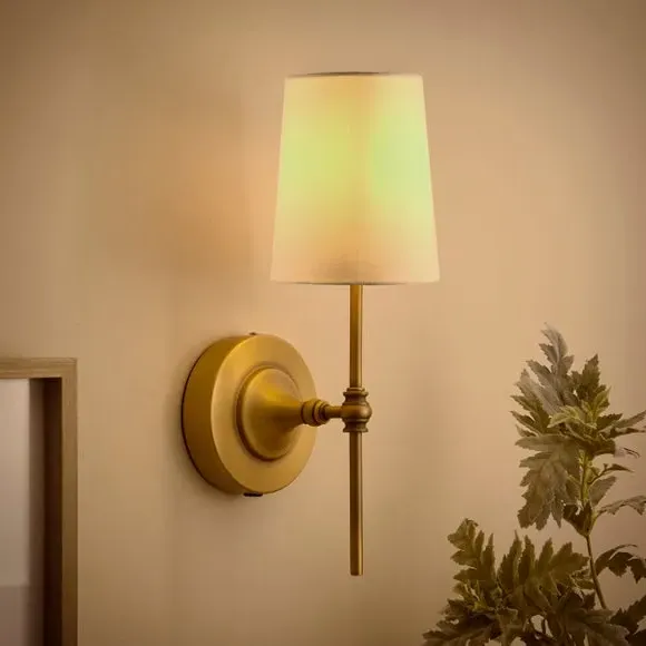 FlexiCell Geneva Rechargeable Touch Dimmable LED Wall Light - Antique Brass alternate view