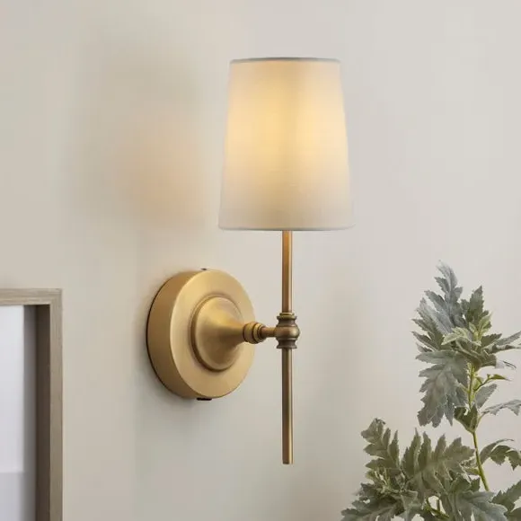 FlexiCell Geneva Rechargeable Touch Dimmable LED Wall Light - Antique Brass product