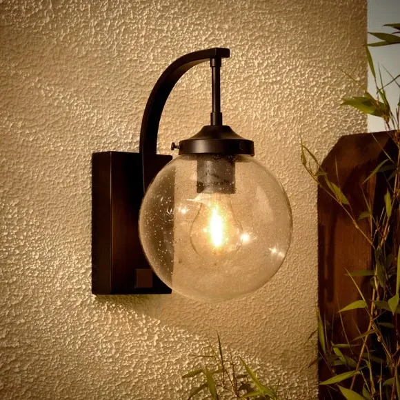 FlexiCell Twain Rechargeable LED Outdoor Wall Light - Black alternate view