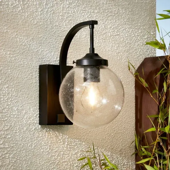 FlexiCell Twain Rechargeable LED Outdoor Wall Light - Black product