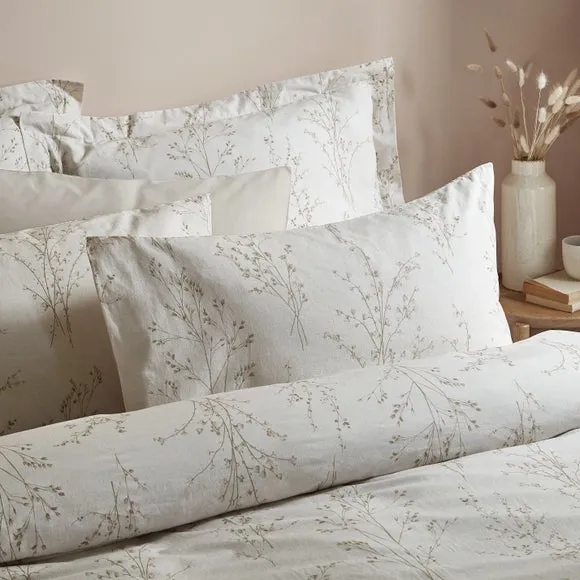 Chiltern Sketch Floral Duvet Cover & Pillowcase Set - Natural, Cotton alternate view